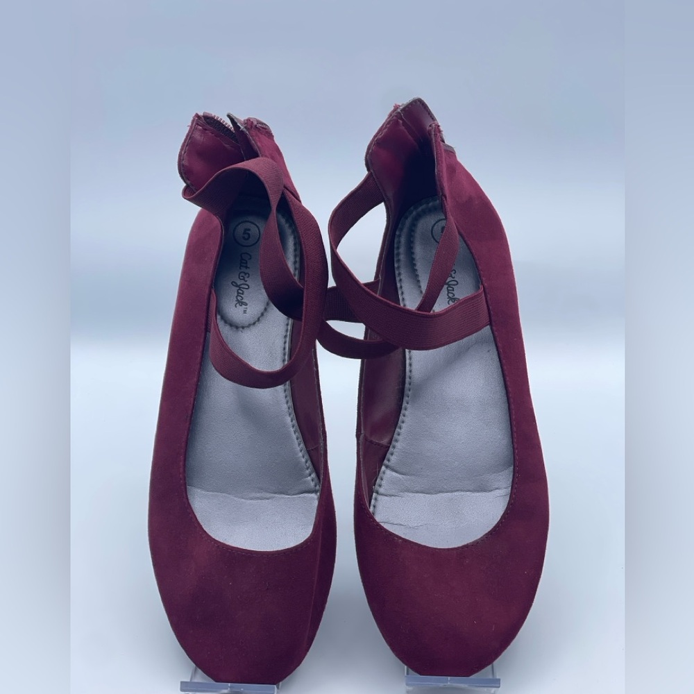 Cat & Jack Burgundy Flats